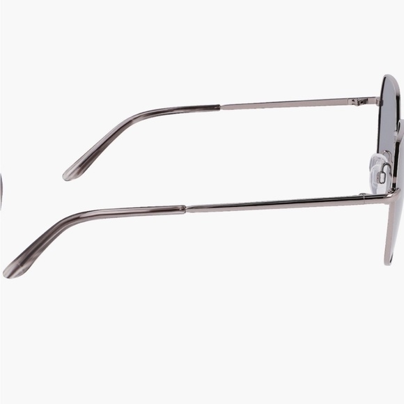 Cole Haan 58mm Full Rim Metal Square Polarized Sunglasses | Color: Gunmetal - Picture 5 of 8